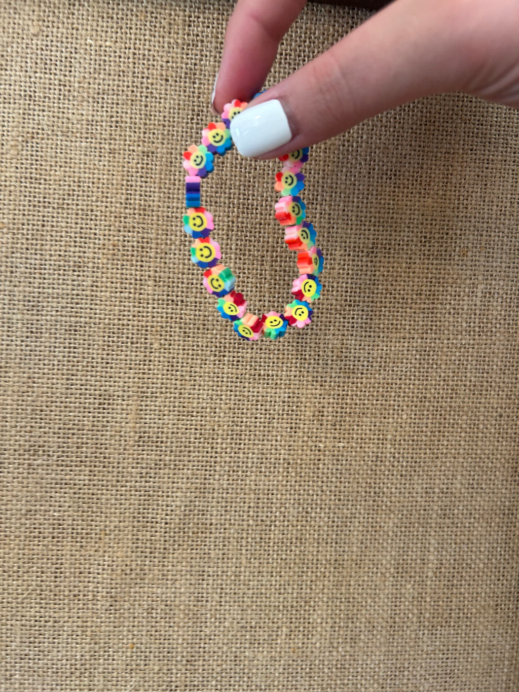 flower clay bracelet