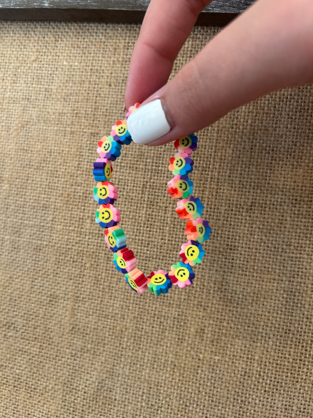 flower clay bracelet