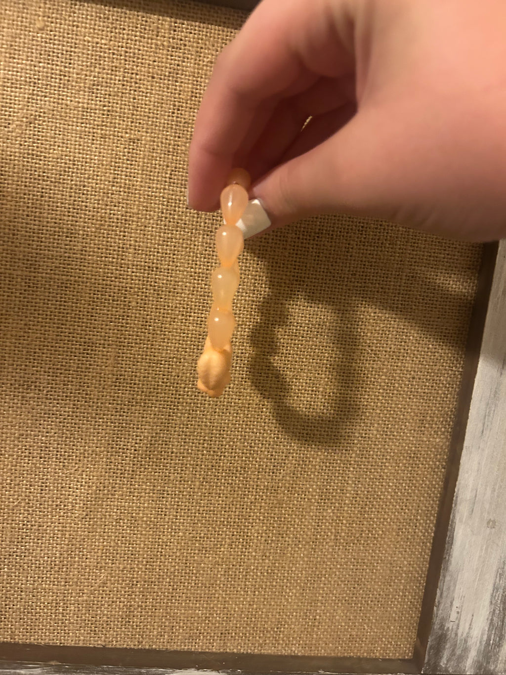 peach bracelet