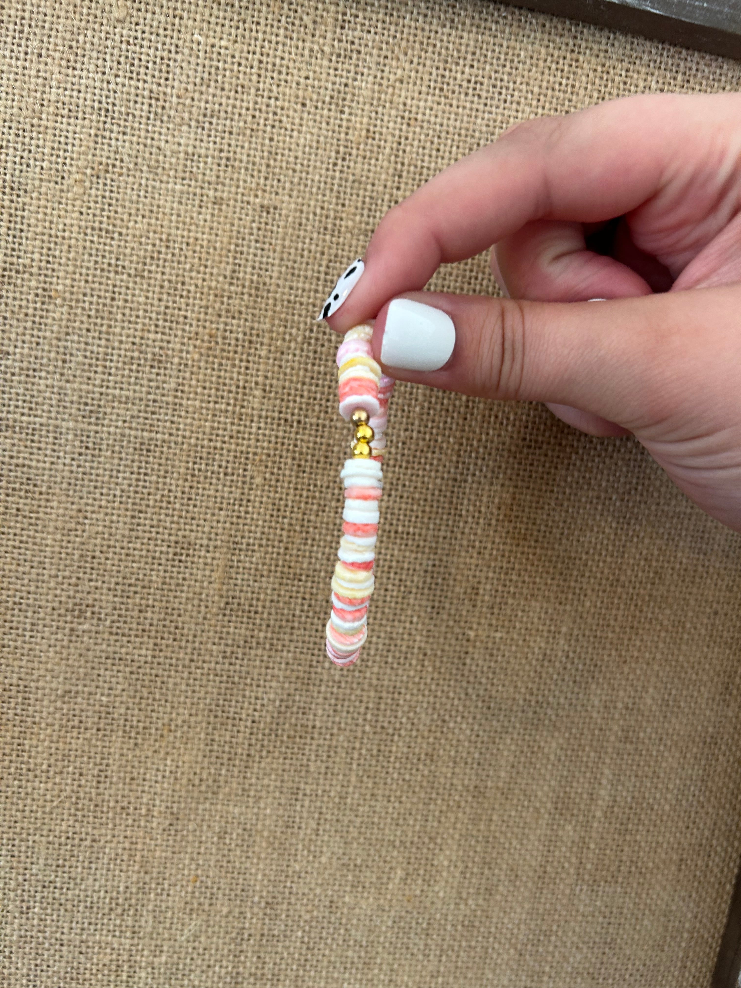 glass clay bracelet